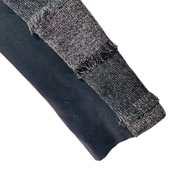 BCBGMaxAzria NWT Women's XXS Aubree Black & Gray Open Front Jacket Lined Fringe - Picture 10 of 11